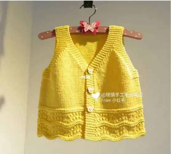 新款来了宝宝小背心视频教程已经跟新