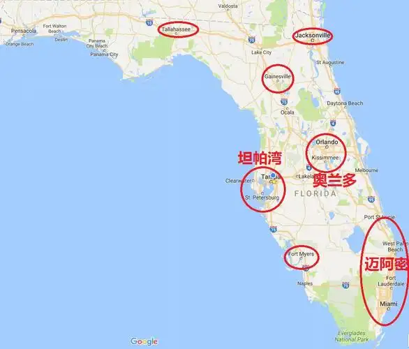 美国佛州哪儿华人多? 佛州的华人人数分布一览