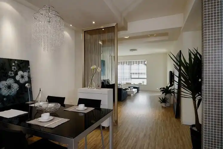 精选简约客厅餐厅隔断效果图设计图片赏析