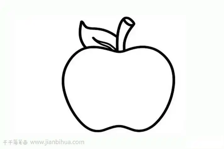 素描苹果怎么画简单易学 卡通苹果简笔画教程手绘苹果简笔画大全水果