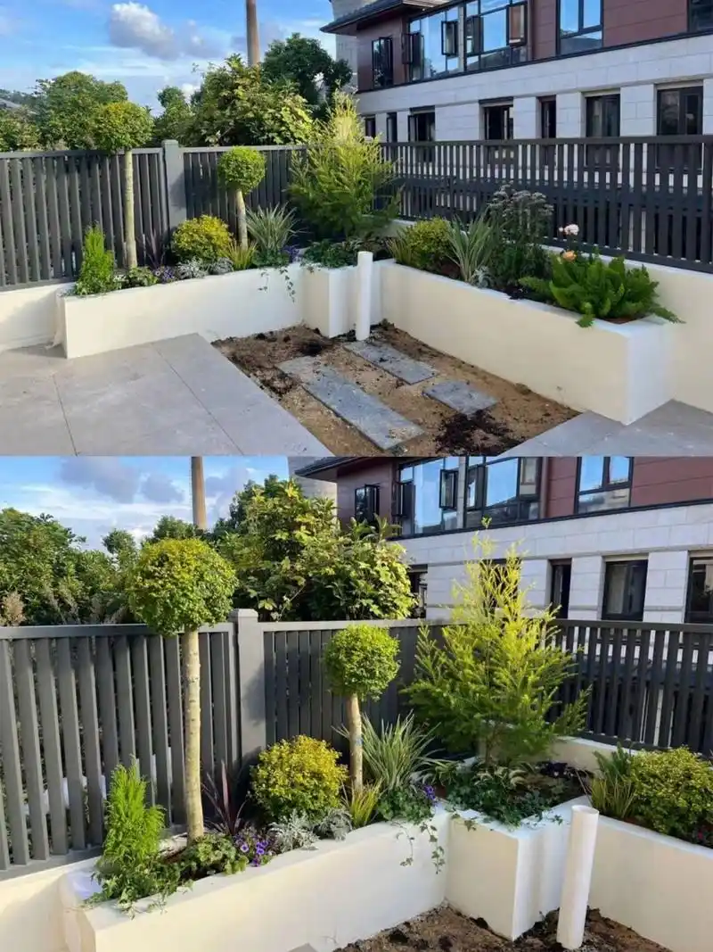 l型花箱花境配置组合00