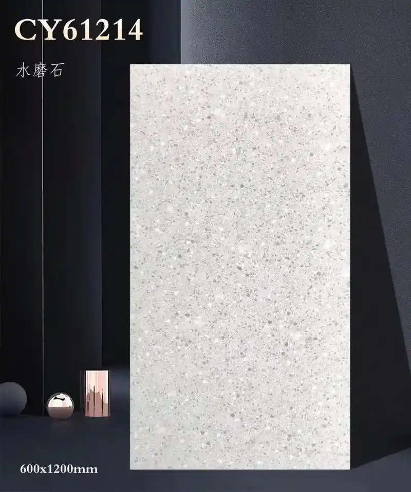 水磨石瓷砖600x1200仿古砖客餐厅烧烤店地砖哑光防滑地砖 - 抖音