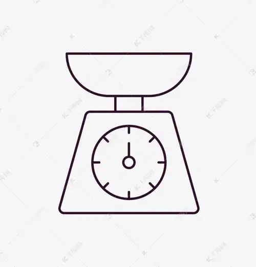 黑白线描秤矢量图标素材