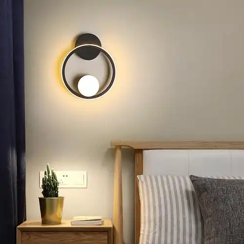 led壁灯床头头灯卧室现代简约客厅背景墙灯饰酒店壁灯