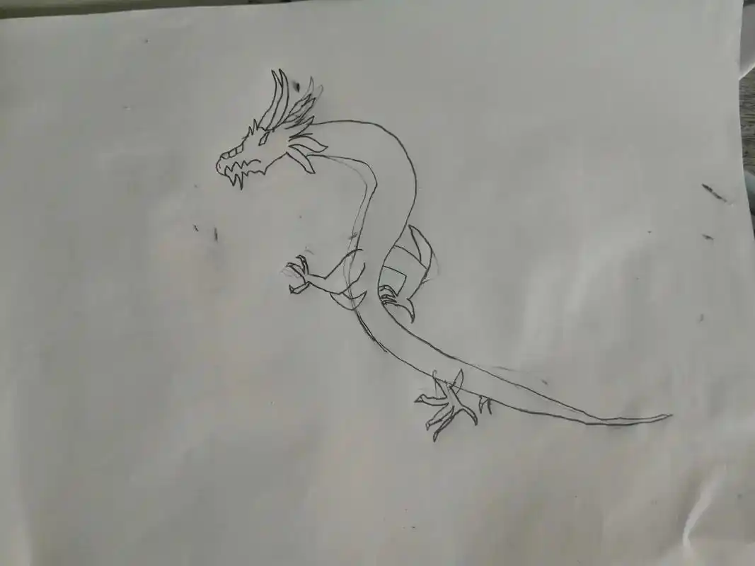 小龙虾8.#元素金龙绘画教程 - 抖音