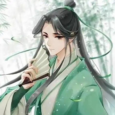 扇子古风男头像动漫 动漫头像图片大全 -【爱个性】