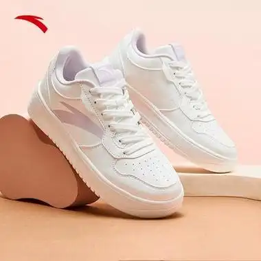 anta安踏轻松丨板鞋小白鞋女潮流春季学生厚底增高运动鞋子轻便休闲鞋