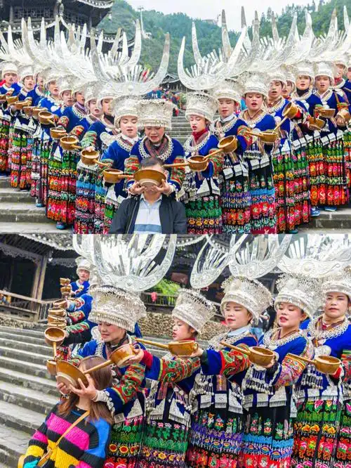 贵州旅行西江千户苗寨喝一碗高山流水