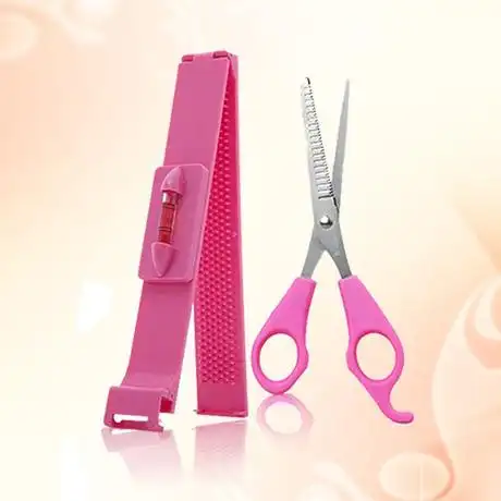 韩国刘海修剪神器 剪齐刘海神器套装包邮 刘海剪刀diy美发工具