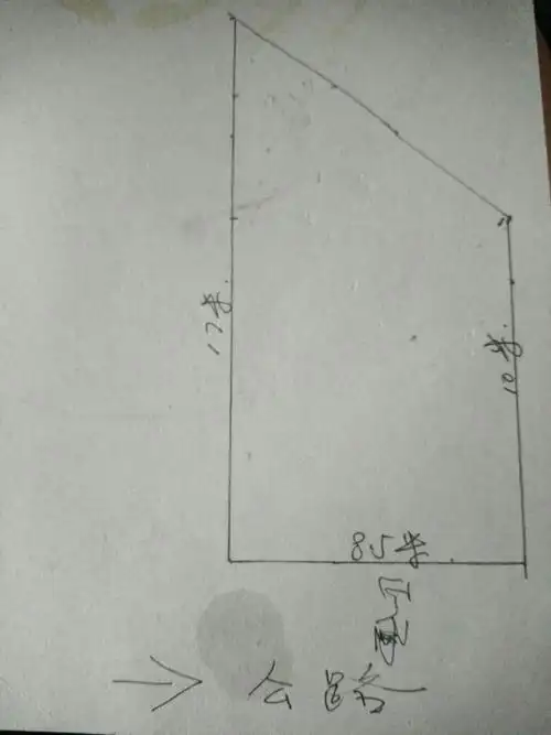 老家房屋建房,土地如下图梯形,该怎样设计房型,望高人指点