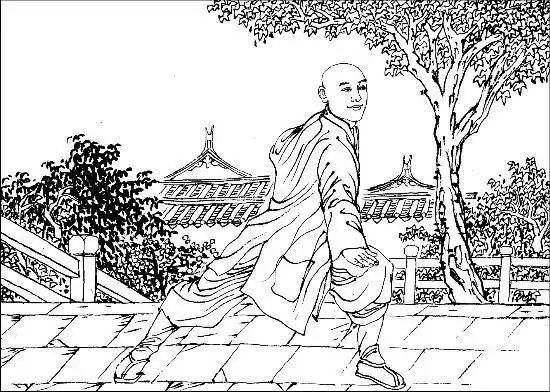 少林寺手绘简笔画