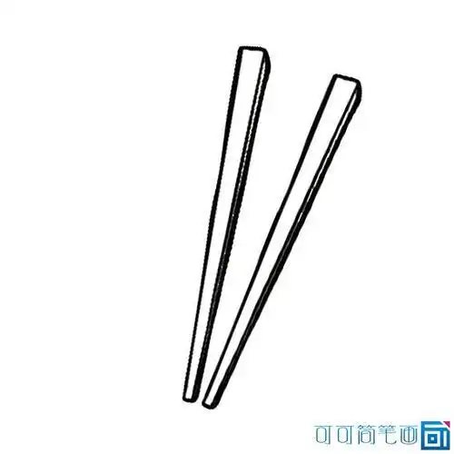 简笔画一双筷子怎么画
