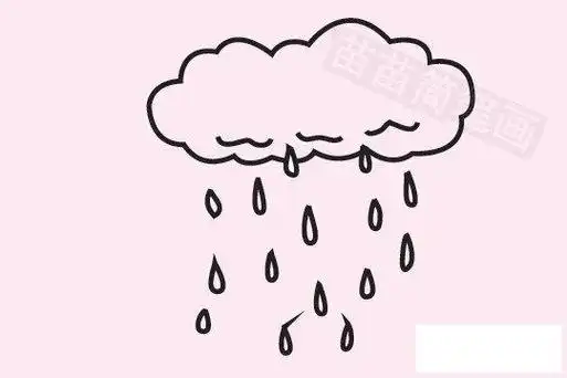 一年级下雨自然现象简笔画(简笔画图片大全) -【爱个性】