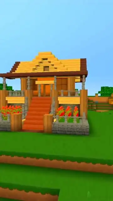 迷你世界,单间小木屋,布局精致