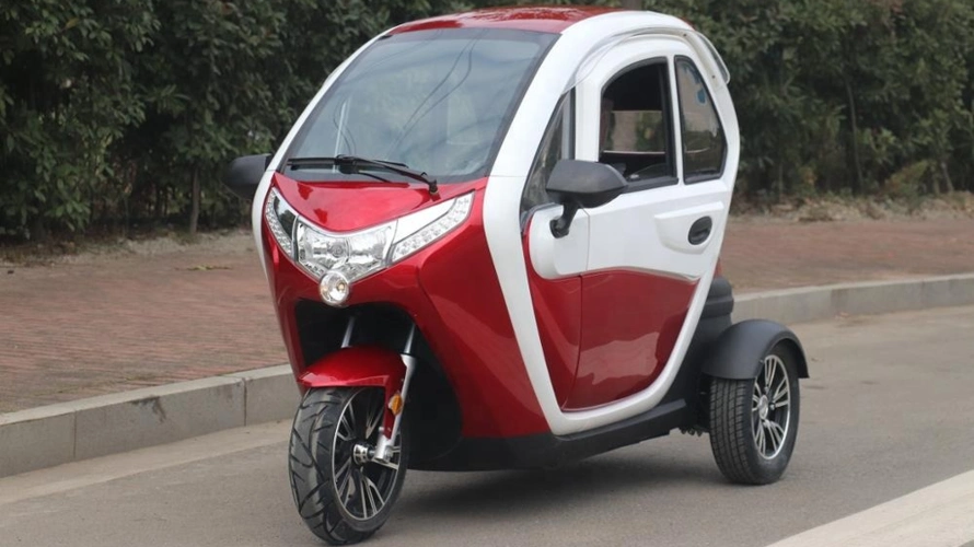 eec 2019 三个轮子载货电动三轮车摩托车人力车全封闭电动踏板车货运