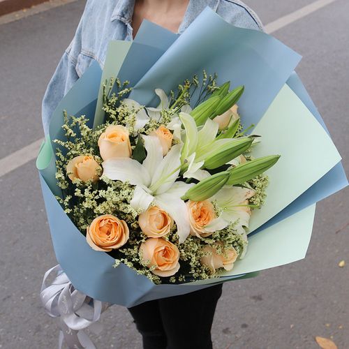 花束生日祝福同城康乃馨鲜花速递竞秀保定莲池