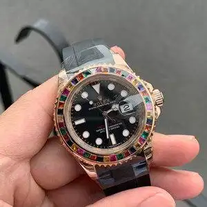 二手98新 rolex劳力士116655糖果圈游艇名仕型自动机械男表18k金