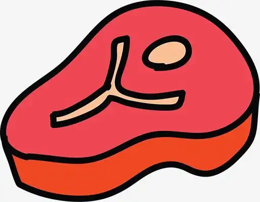 猪肉怎么画 猪肉简笔画步骤美味的烤肉的简笔画成品图肉简笔画