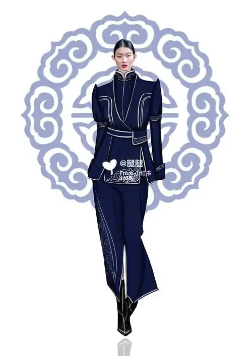 服装设计效果图民族服饰