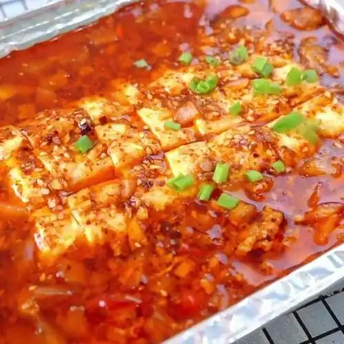 锡纸烤豆腐,口感嫩滑,香辣过瘾