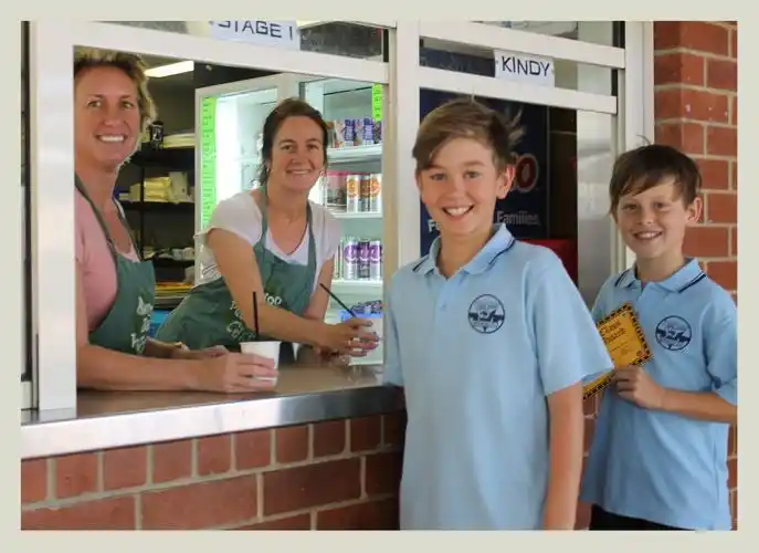 students at the canteen