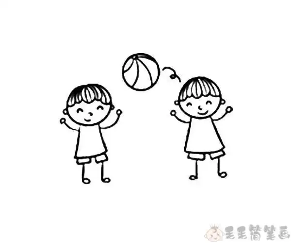 幼儿简笔画小男孩图片组图