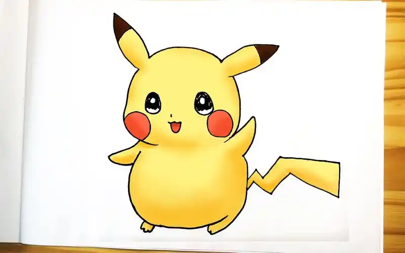 可爱的皮卡丘怎么画涂色有学问这样涂才生动