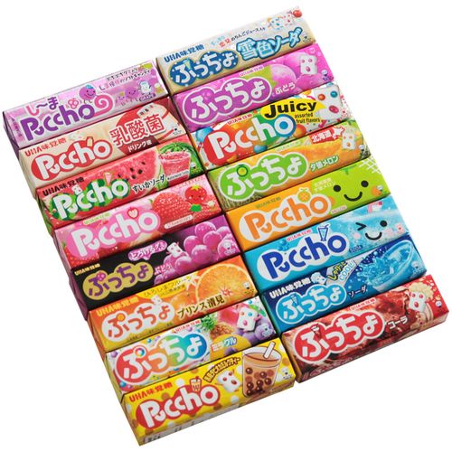 日本悠哈uha味觉糖果粒软糖葡萄味奶茶柑橘黑加仑乳酸菌酸奶夹心