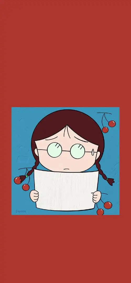 樱桃小丸子卡通可爱高清手机壁纸