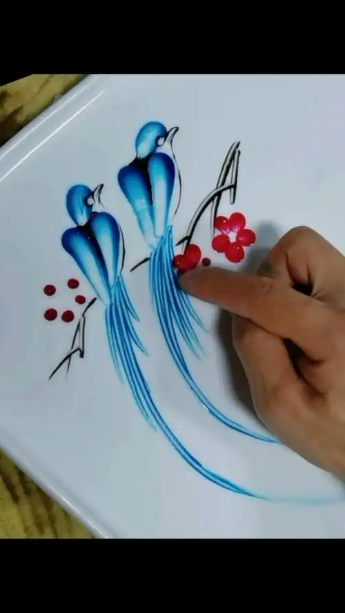 果酱画教程小鸟画法简单实用系列