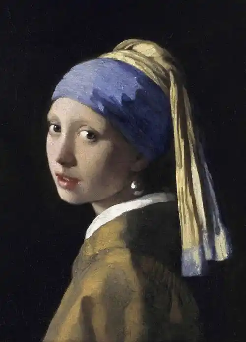 戴珍珠耳环的少女