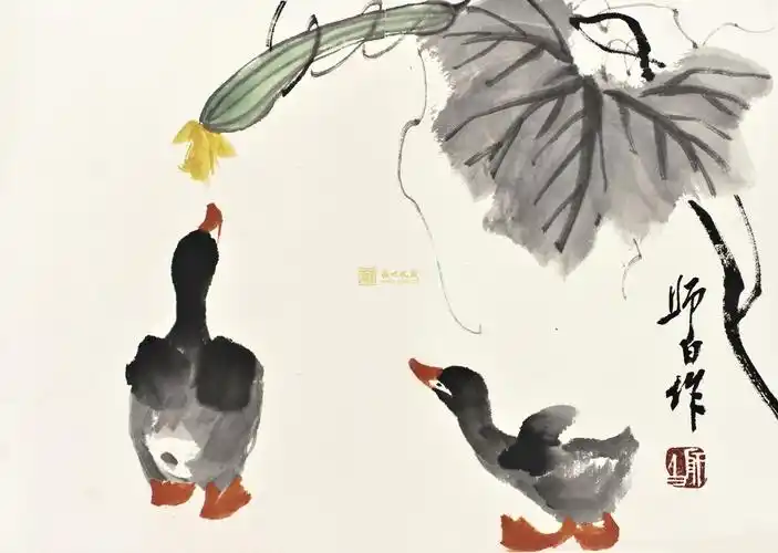 娄师白画鸭