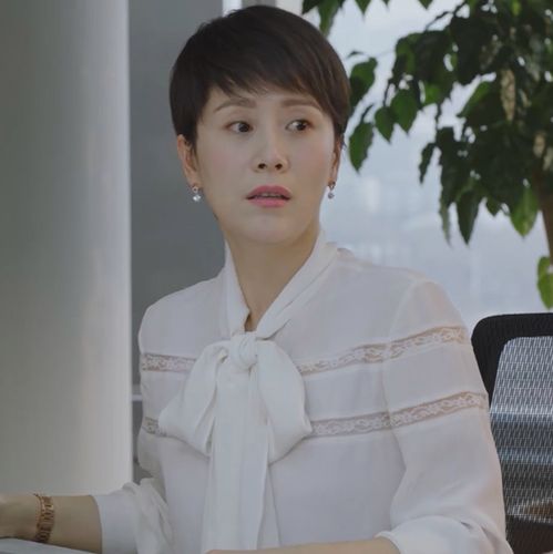 小欢喜海清同款蝴蝶结系带白色雪纺衬衫女长袖衬衣飘带打底上衣