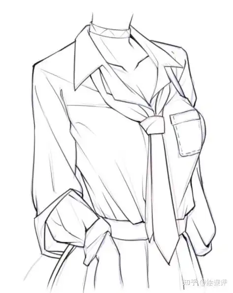 【板绘教程】jk制服怎么画,简单又好看jk制服画画教程 - 知乎