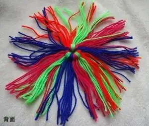 布毽子手工制作材料儿童小学生初学者幼儿园带绳的塑料羽毛毛线