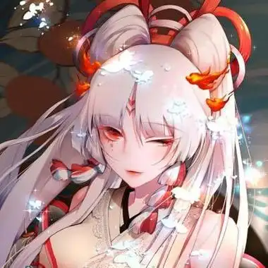 女生古风红衣动漫头像