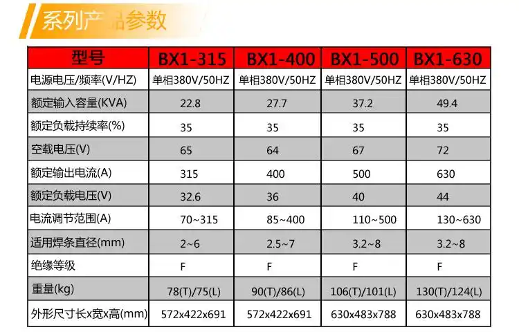 上海东升 交流电焊机bx1-500铜线国标