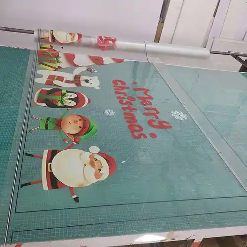 定制uv超透双面玻璃贴彩白黑白彩印刷无胶静电膜透明橱窗广告贴膜