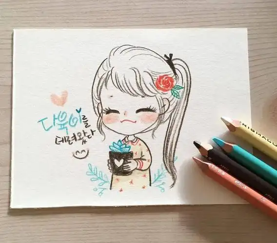 彩铅插画 | 超q的小清新,一定不能错过!