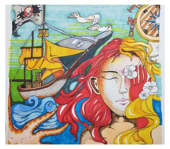 马克笔作品,每一笔都如此精细,线条饱满!