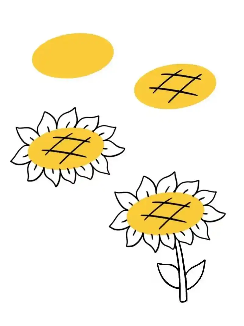 画好色块,用简单的线条勾出花瓣#简笔画  - 抖音