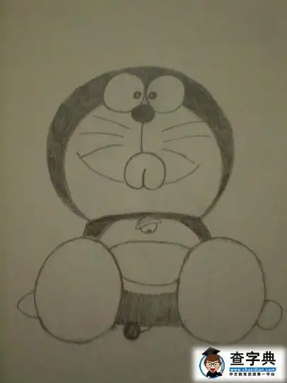 多啦a梦儿童铅笔画作品欣赏