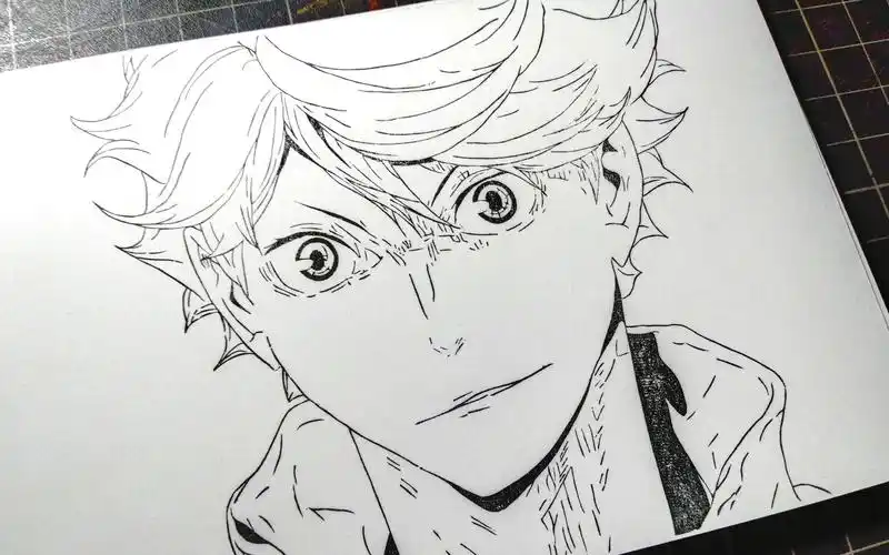 【尘与】橡皮章细线条·排球少年及川彻