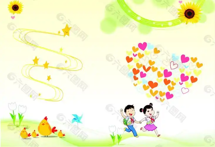 小学杂志封面淡黄色平面广告素材免费下载(图片编号:5063431)-六图网