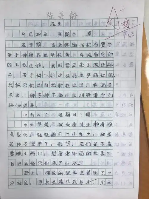 四(上)第三单元习作——写观察日记