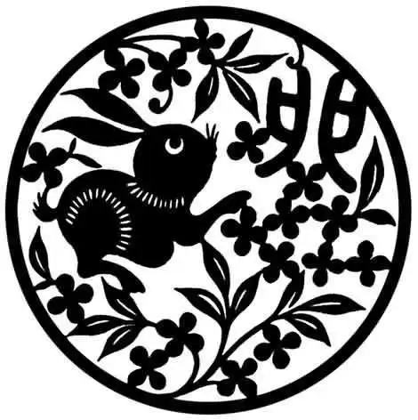 剪纸黑白素材图片手工剪纸素材图样复印底稿黑白刻纸图案a4大小送红纸