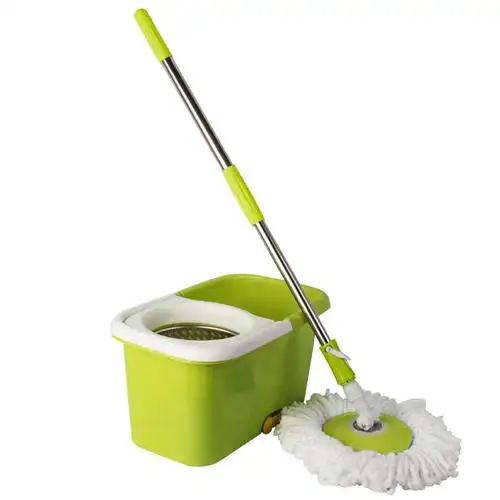 sjwj青苹果双驱动好神拖旋转拖把不锈钢旋转拖把厂家一件代发