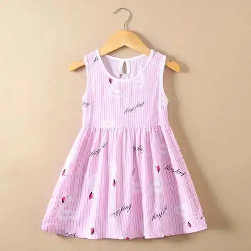 女童连衣裙夏季宝宝裙子中小童背心裙儿童公主裙女孩裙子绵绸 淘宝 份