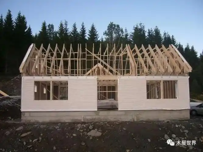 挪威现代小木屋建造过程图解