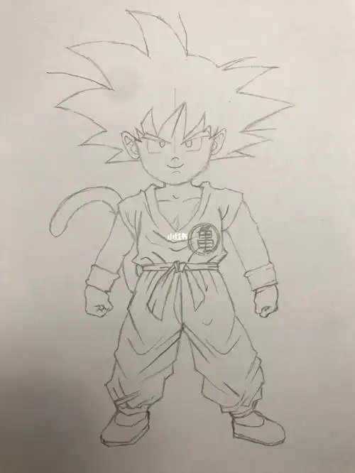 纯业余画画童年回忆小时候看的龙珠